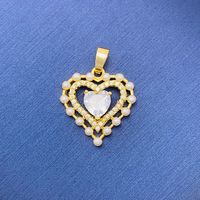 Simple Style Swan Heart Shape Butterfly Copper Irregular Rhinestones Opal Pendant Necklace sku image 137