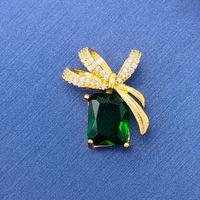 Simple Style Swan Heart Shape Butterfly Copper Irregular Rhinestones Opal Pendant Necklace sku image 115