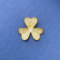 Simple Style Swan Heart Shape Butterfly Copper Irregular Rhinestones Opal Pendant Necklace sku image 130