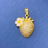 Simple Style Swan Heart Shape Butterfly Copper Irregular Rhinestones Opal Pendant Necklace sku image 101