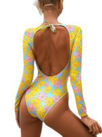 Women's Fashion Floral Printing One Piece main image 4