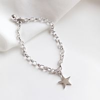 Moda Estilo Simple Estrella Plata Esterlina Estrella Pulsera main image 2