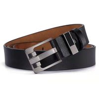 Simple Style Solid Color Alloy Leather Leather Belts main image 3