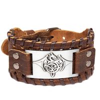 Mode Dragon Faux Cuir Alliage Alliage Unisexe Bracelet main image 5