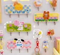 Cute Animal Arylic Metal Hooks main image 1