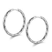 Simple Style U Shape Titanium Steel Polishing Earrings 1 Pair sku image 10