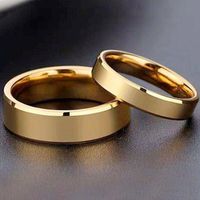 Simple Style U Shape Stainless Steel Plating Rings 1 Piece main image 5