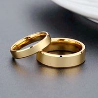 Simple Style U Shape Stainless Steel Plating Rings 1 Piece main image 1
