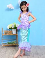 Fashion Mermaid Printing Cotton Blend Girls Dresses main image 4