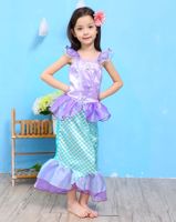 Fashion Mermaid Printing Cotton Blend Girls Dresses main image 3