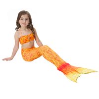Girl's Fashion Mermaid Nylon Polyester Bikinis 2 Piece Set main image 4