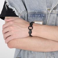 1 Pieza Hip Hop León Acero Titanio Enchapado Hombres Pulsera main image 5