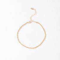 1 Piece Simple Style Solid Color Alloy Women's Anklet main image 3