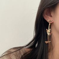 1 Pair Fashion Butterfly Alloy Women's Hoop Earrings main image 4