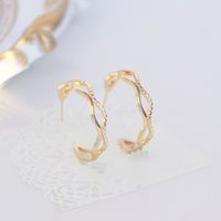 1 Pair Simple Style Geometric Alloy Plating Women's Ear Studs main image 1