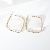 1 Pair Retro Square Alloy Women's Earrings main image 2