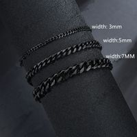 Hip-hop Solid Color Titanium Steel Stoving Varnish Plating Bracelets 1 Piece sku image 24