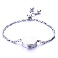 1 Pièce Style Simple Rond Chanceux Arbre Alliage D'acier Titane Chaîne Aromathérapie Unisexe Bracelet main image 3