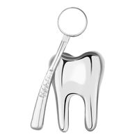 Basic Zahnbürste Zähne Legierung Überzug Unisex Broschen sku image 1