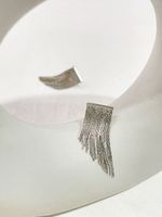 1 Pair Elegant Exaggerated Tassel Heart Shape Plating Titanium Steel 18k Gold Plated Drop Earrings sku image 5