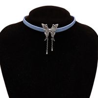 1 Piece Cool Style Butterfly Alloy Cloth Plating Women's Choker main image 3