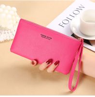 Women's Solid Color Pu Leather Zipper Wallets sku image 6