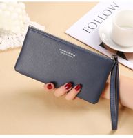 Women's Solid Color Pu Leather Zipper Wallets sku image 4