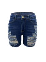 Women's Daily Streetwear Solid Color Shorts Washed Jeans Straight Pants main image 2