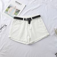 Women's Daily Retro Solid Color Shorts Washed Jeans main image 3
