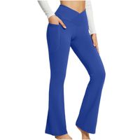 Women's Daily Fashion Solid Color Full Length Pocket Flared Pants main image 5