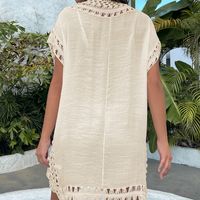 Women's Vacation Solid Color Cover Ups main image 2