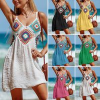 Women's Vacation Rhombus Hollow Out Cover Ups main image 1