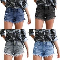 Women's Daily Fashion Solid Color Shorts Washed Jeans main image 1