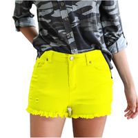 Women's Daily Fashion Solid Color Shorts Washed Jeans main image 4