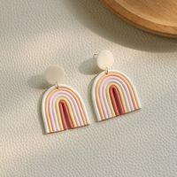 1 Pair Vacation Fashion Geometric Heart Shape Arylic Soft Clay Women's Drop Earrings sku image 5