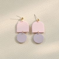 1 Pair Vacation Fashion Geometric Heart Shape Arylic Soft Clay Women's Drop Earrings sku image 3