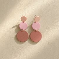 1 Pair Fashion Round Spot Watermelon Arylic Women's Drop Earrings sku image 2