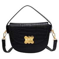 Women's Small Pu Leather Solid Color Streetwear Square Magnetic Buckle Crossbody Bag sku image 1