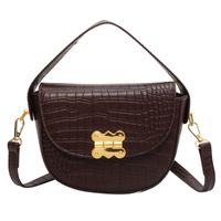 Women's Small Pu Leather Solid Color Streetwear Square Magnetic Buckle Crossbody Bag sku image 4