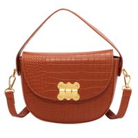 Women's Small Pu Leather Solid Color Streetwear Square Magnetic Buckle Crossbody Bag sku image 3
