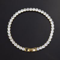 Simple Style Rectangle Alloy Rhinestone Unisex Tennis Bracelet sku image 10