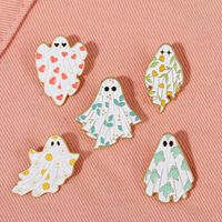 Cute Heart Shape Flower Ghost Alloy Plating Unisex Brooches main image 6