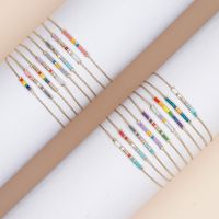1 Piece Simple Style Colorful Alloy Beaded Unisex Bracelets main image 3