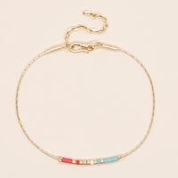 1 Piece Simple Style Colorful Alloy Beaded Unisex Bracelets sku image 10