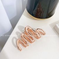 Simple Style Solid Color Alloy Polishing Hair Claws 1 Piece sku image 4