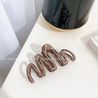 Simple Style Solid Color Alloy Polishing Hair Claws 1 Piece sku image 5