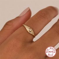 Fashion Constellation Sterling Silver Inlay Zircon Rings 1 Piece main image 5