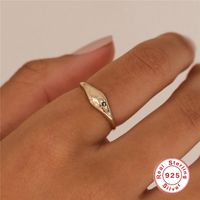 Fashion Constellation Sterling Silver Inlay Zircon Rings 1 Piece main image 2