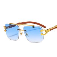 Vacation Gradient Color Pc Square Frameless Women's Sunglasses sku image 4