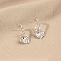1 Set 1 Pair Fashion Leaf Star Snowflake Alloy Pearl Plating Inlay Zircon Women's Drop Earrings sku image 17